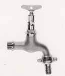 Gartenventil mit Steckschl&amp;#252;ssel, matt verchromt